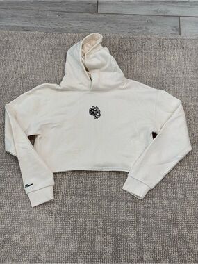 Darc Sport Cream Cropped Hoodie